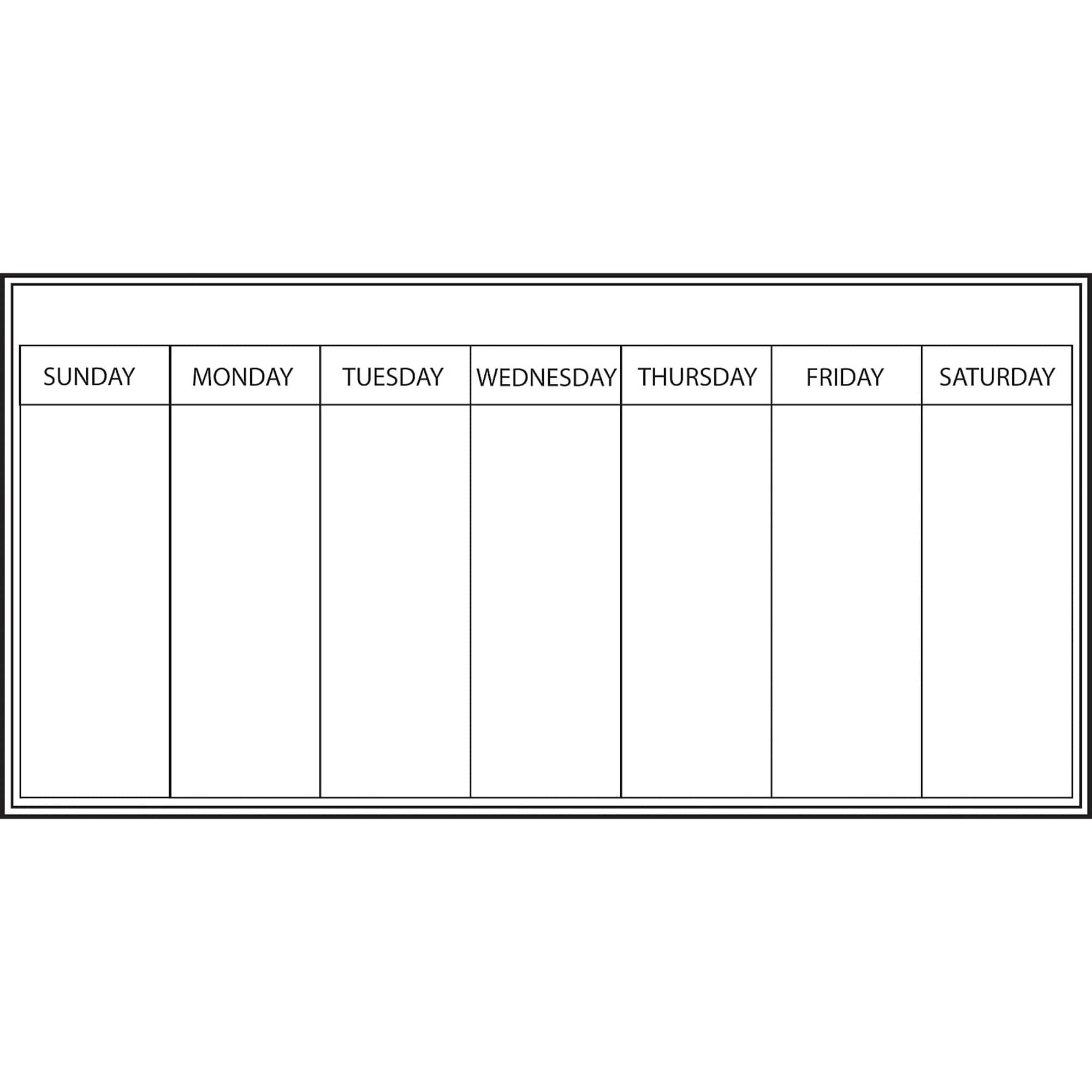 Wallpops Whiteboard Weekly Calendar Decal, 2ct.